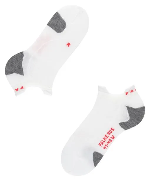 Women RU5 Race Invisible Women Running No Show Socks White FALKE Running Socks