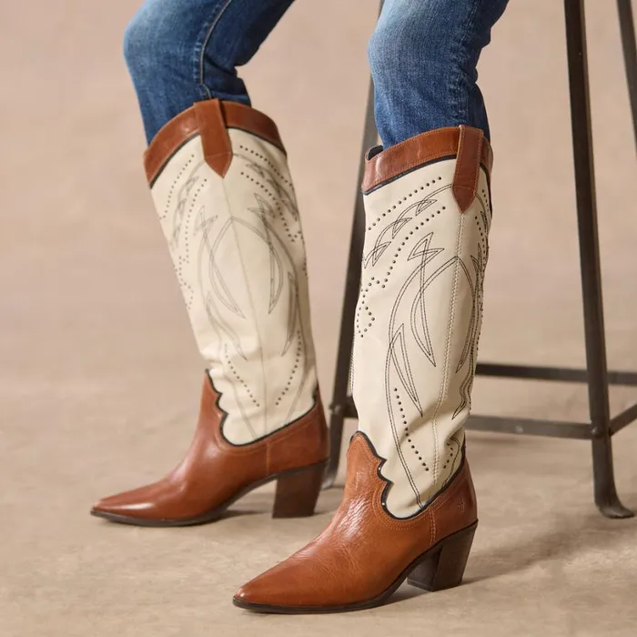 Women Sara Studded Boots Ivory Multi Sundance Catalog Boots Women Sara Studded Boots Ivory Multi Sundance Catalog Boots