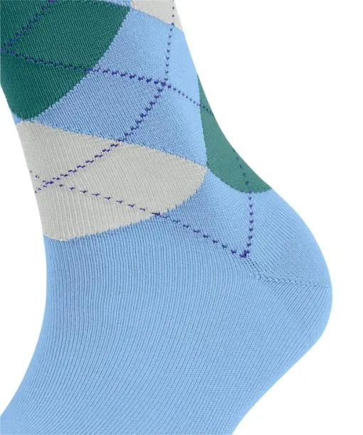 Women Sensitive Argyle Women Socks Cornflower Blue FALKE Socks