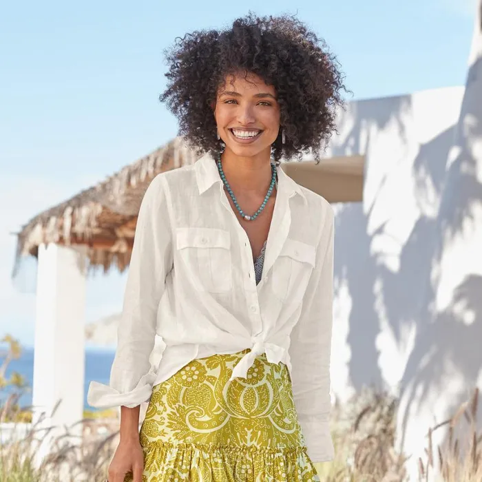 Women Serengeti Linen Shirt Petite White Sundance Catalog Petite Styles Women Serengeti Linen Shirt Petite White Sundance Catalog Petite Styles