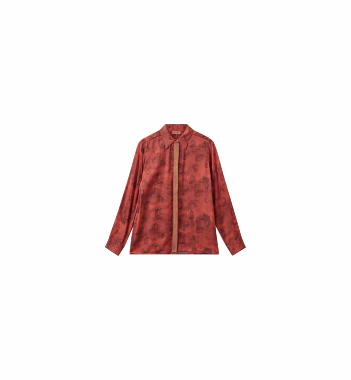 Women Shirts MOS MOSH MMHWill Paisley Shirt 8211 HEYANNO Burnt Brick