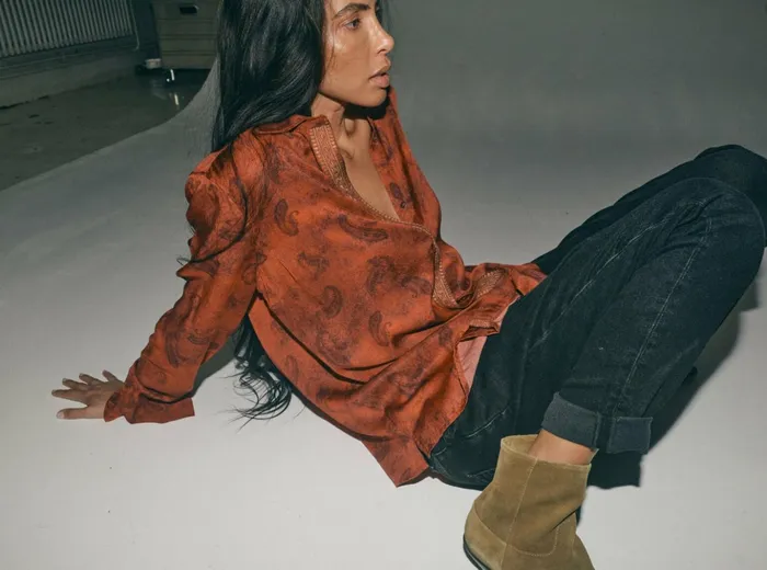 Women Shirts MOS MOSH MMHWill Paisley Shirt 8211 HEYANNO Burnt Brick