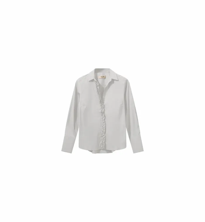 Women Shirts MOS MOSH MMSybel Satin Shirt White
