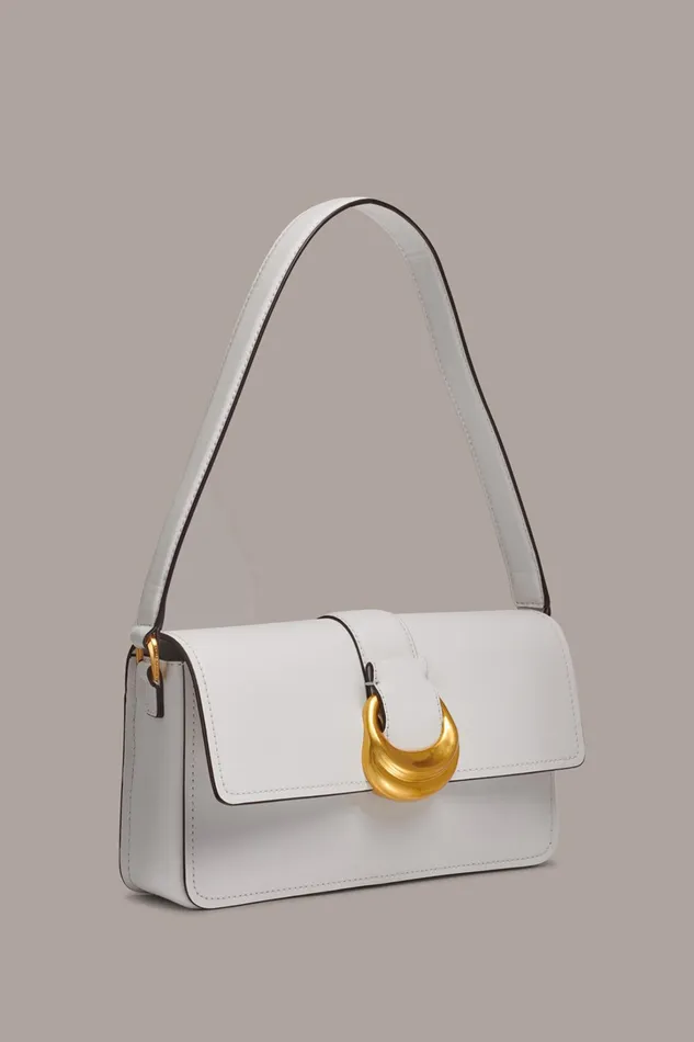 Women Shoulder And Hobo Bags Donna Karan VALLEY STREAM SHOULDER Brilliant White