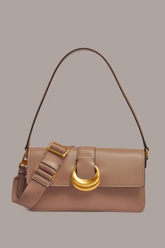 Women Shoulder And Hobo Bags Donna Karan VALLEY STREAM SHOULDER Fawn