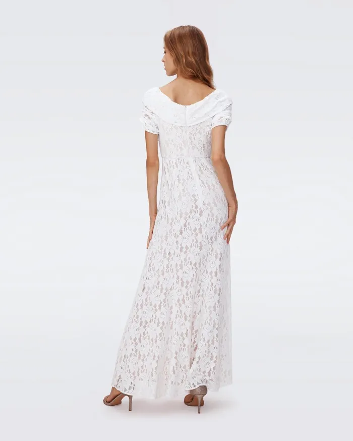 Women Sincere Dress Ivory DVF Dresses