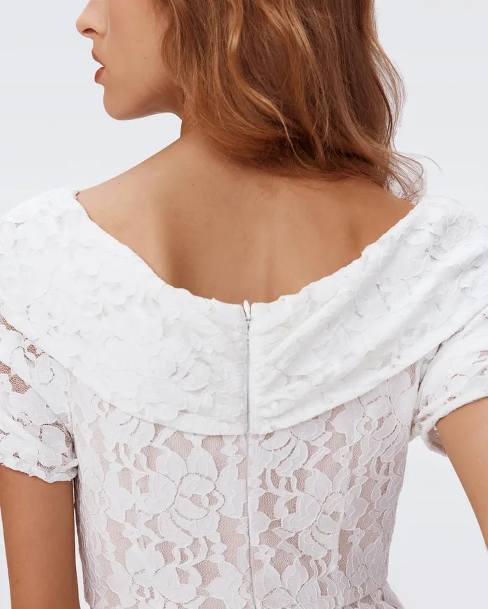 Women Sincere Dress Ivory DVF Dresses