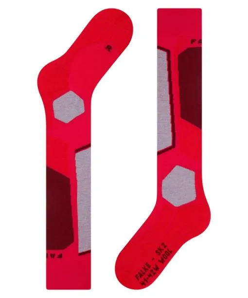 Women SK2 Intermediate Wool Women Skiing Kneehigh Socks Rose FALKE Ski Socks