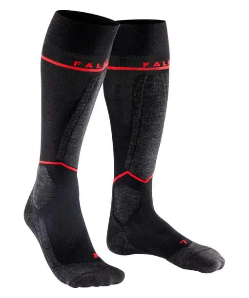 Women SK4 Advanced Compression Light Women Skiing Kneehigh Socks Black FALKE Ski Socks