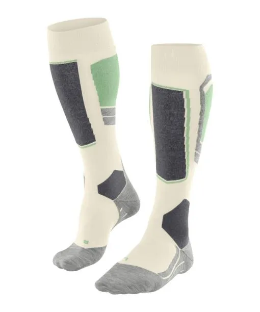 Women SK4 Advanced Women Skiing Kneehigh Socks Offwhite FALKE Ski Socks