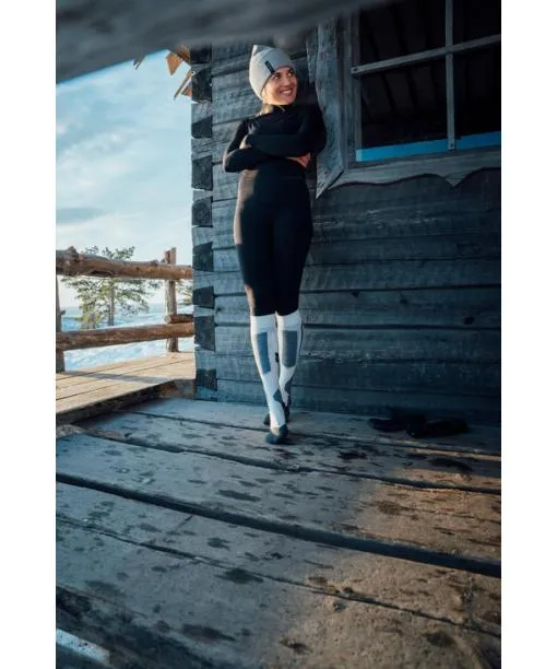 Women SK4 Advanced Women Skiing Kneehigh Socks Offwhite FALKE Ski Socks