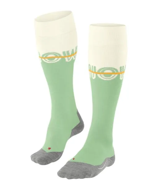 Women SK4 Advanced Women Skiing Kneehigh Socks Quiet Green FALKE Ski Socks