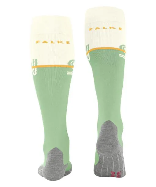Women SK4 Advanced Women Skiing Kneehigh Socks Quiet Green FALKE Ski Socks