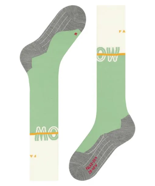 Women SK4 Advanced Women Skiing Kneehigh Socks Quiet Green FALKE Ski Socks