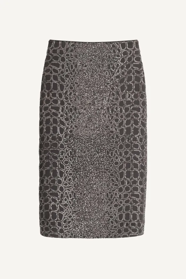 Women Skirts Donna Karan SEQUIN EMBELIISHED SKIRT Iron