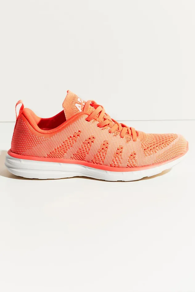 Women Sneakers Free People APL Techloom Pro Trainer Neon Melon White