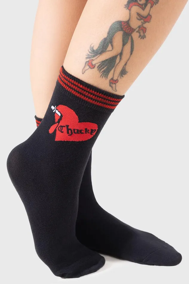 Women Socks and Tights Killstar The Lovers Ankle Socks