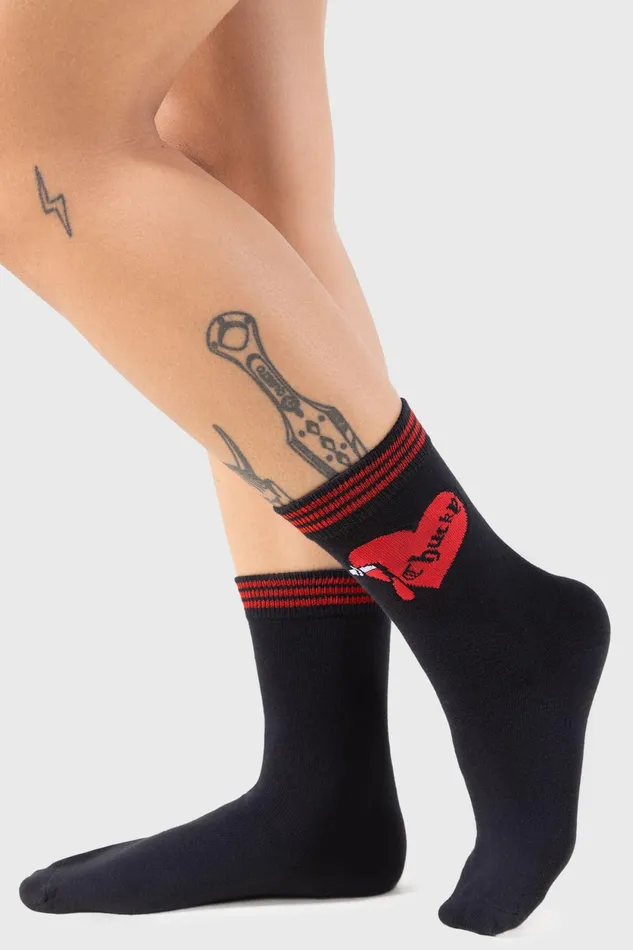 Women Socks and Tights Killstar The Lovers Ankle Socks