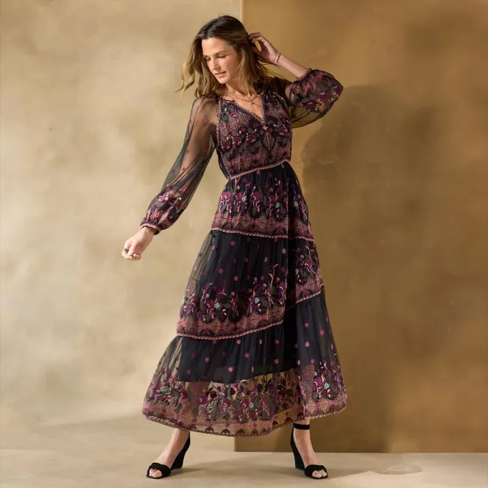 Women Soiree In Vienna Dress Petite Black Sundance Catalog Dresses and Jumpsuits Women Soiree In Vienna Dress Petite Black Sundance Catalog Dresses and Jumpsuits