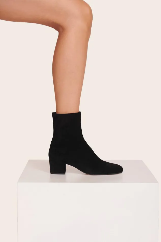 Women STAUD Boots AIMEE SHORT BOOT BLACK SUEDE Women STAUD Boots AIMEE SHORT BOOT BLACK SUEDE