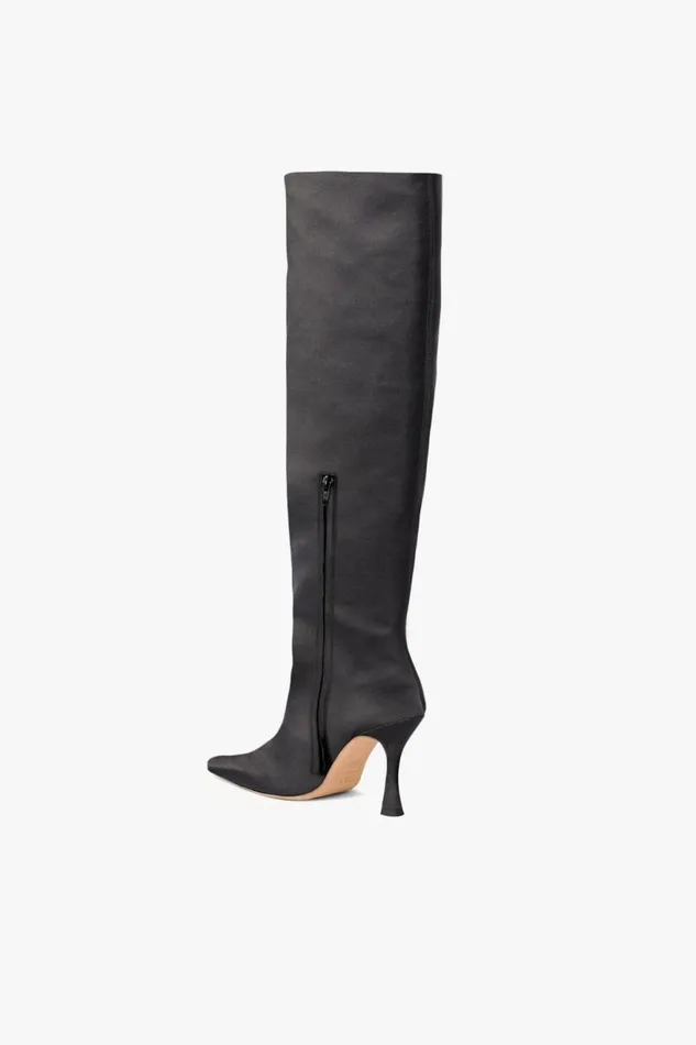 Women STAUD Boots CAMI BOOT BLACK SATIN