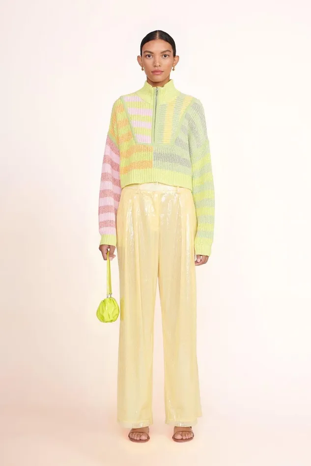 Women STAUD Clutches BEAN BAG CITRON PATENT Women STAUD Clutches BEAN BAG CITRON PATENT