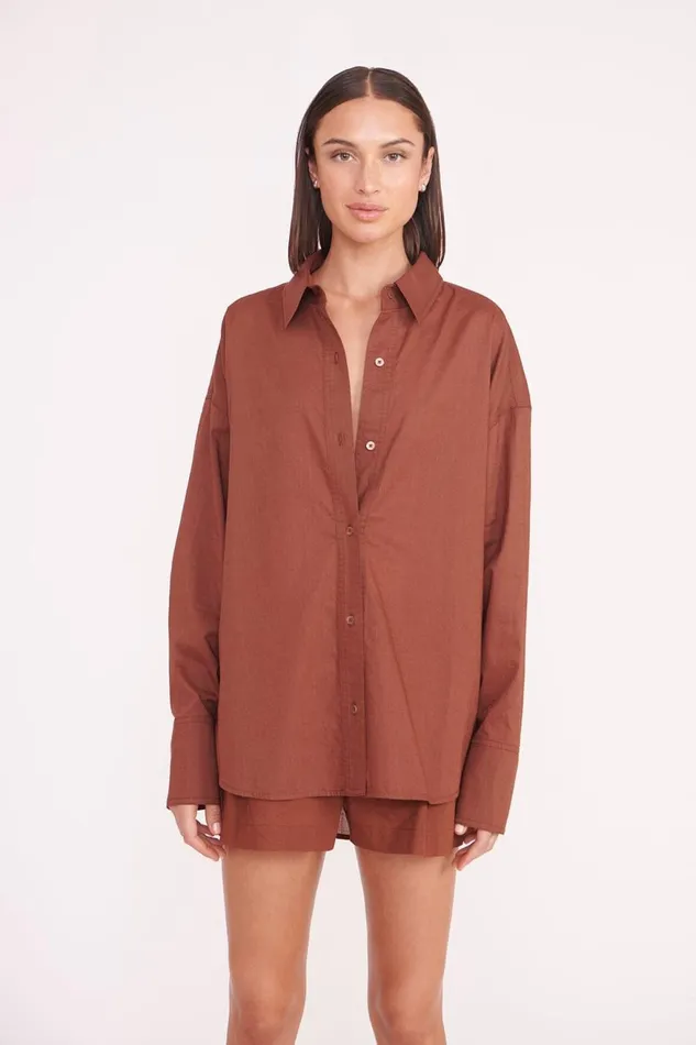 Women STAUD Cover Ups COLTON SHIRT CLOVE