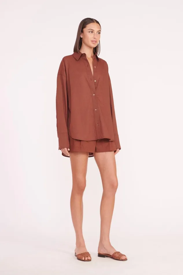 Women STAUD Cover Ups COLTON SHIRT CLOVE Women STAUD Cover Ups COLTON SHIRT CLOVE