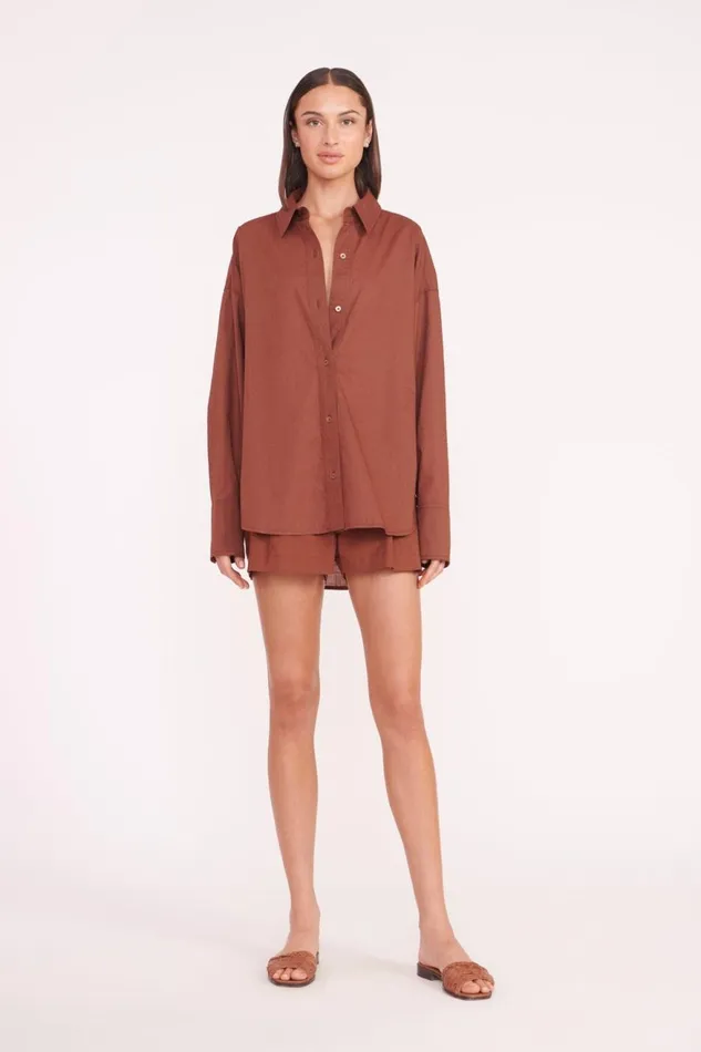 Women STAUD Cover Ups COLTON SHIRT CLOVE Women STAUD Cover Ups COLTON SHIRT CLOVE