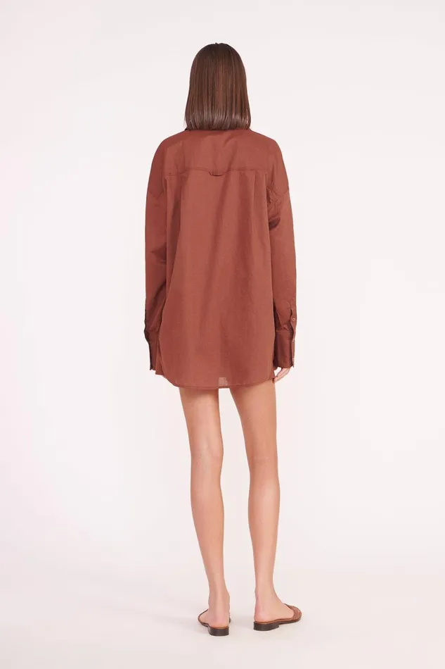 Women STAUD Cover Ups COLTON SHIRT CLOVE Women STAUD Cover Ups COLTON SHIRT CLOVE