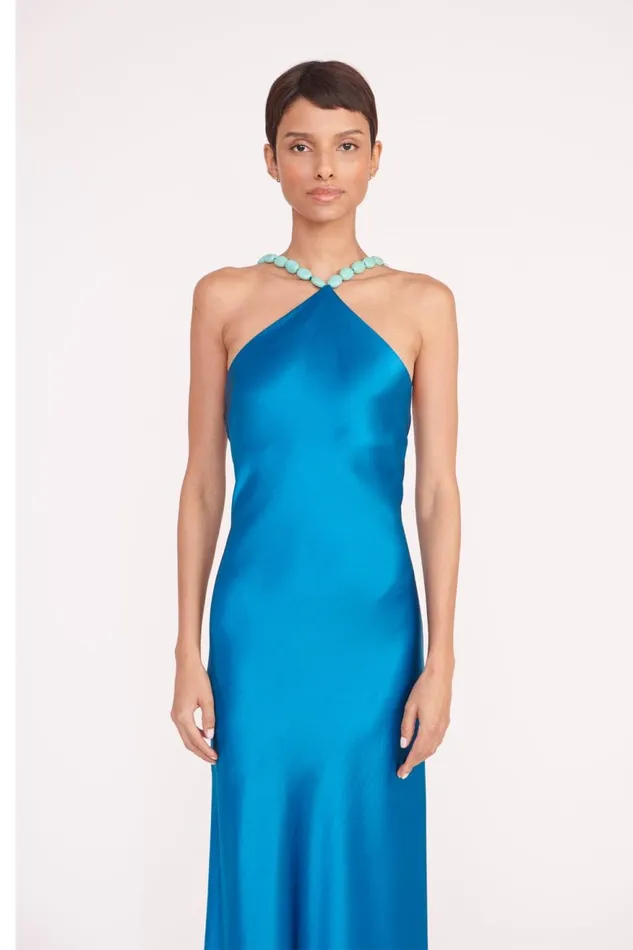 Women STAUD Dresses CADENCE DRESS ISLAND BLUE Women STAUD Dresses CADENCE DRESS ISLAND BLUE