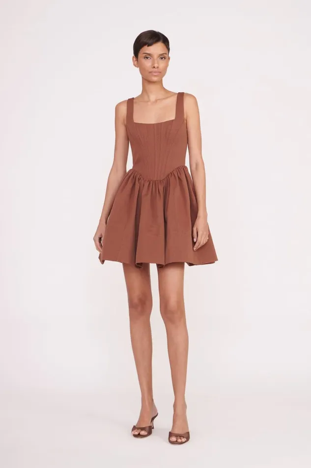Women STAUD Dresses LANDSCAPE DRESS CLOVE