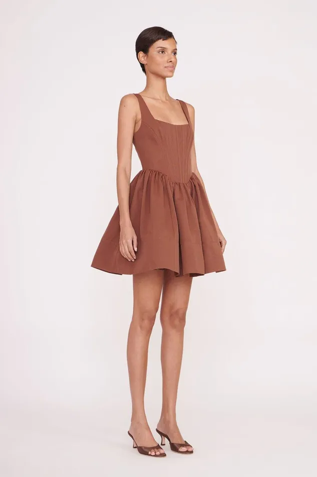 Women STAUD Dresses LANDSCAPE DRESS CLOVE