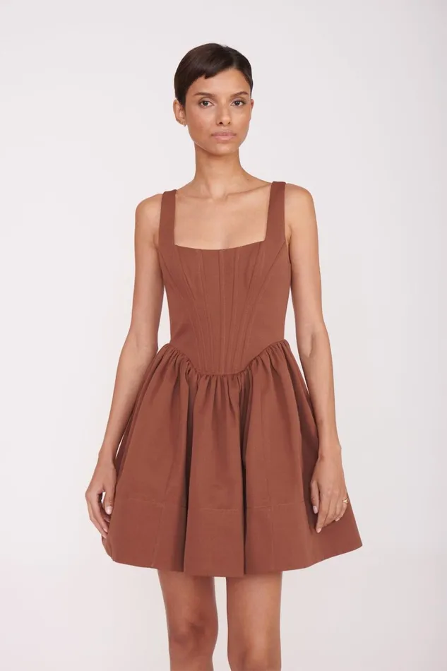 Women STAUD Dresses LANDSCAPE DRESS CLOVE