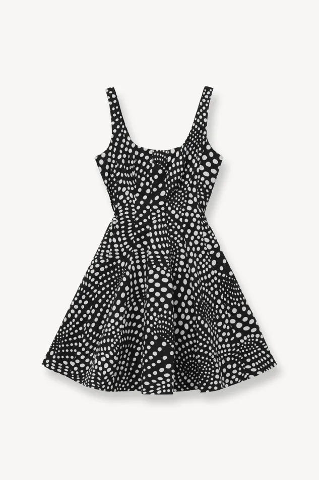 Women STAUD Dresses MINI WELLS DRESS BLACK WAVY DOT