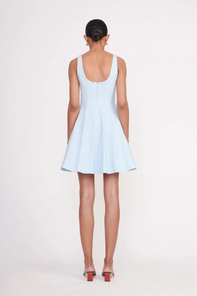 Women STAUD Dresses MINI WELLS DRESS FRENCH BLUE