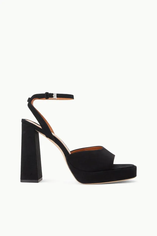 Women STAUD Heels SOLANGE PLATFORM BLACK SUEDE