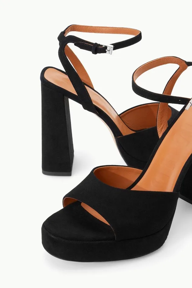 Women STAUD Heels SOLANGE PLATFORM BLACK SUEDE