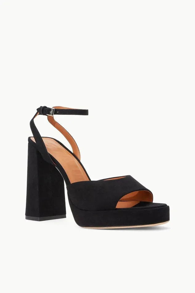 Women STAUD Heels SOLANGE PLATFORM BLACK SUEDE