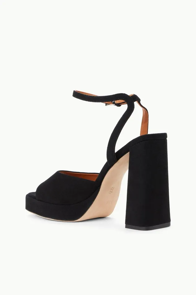 Women STAUD Heels SOLANGE PLATFORM BLACK SUEDE