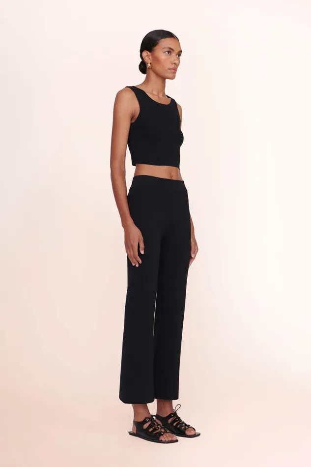 Women STAUD Knits ESTELLA PANT BLACK Women STAUD Knits ESTELLA PANT BLACK