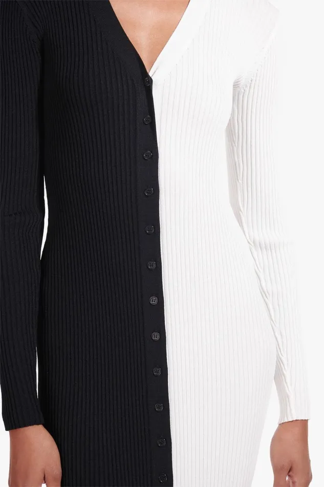 Women STAUD Knits SHOKO SWEATER BLACK WHITE