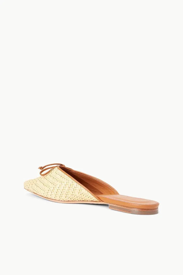 Women STAUD Mules and Flats GINA MULE NATURAL RAFFIA