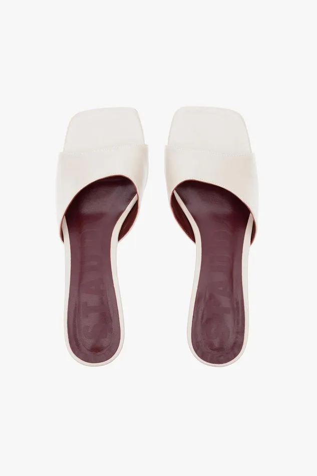 Women STAUD Mules and Flats SIMONE MULE CREAM