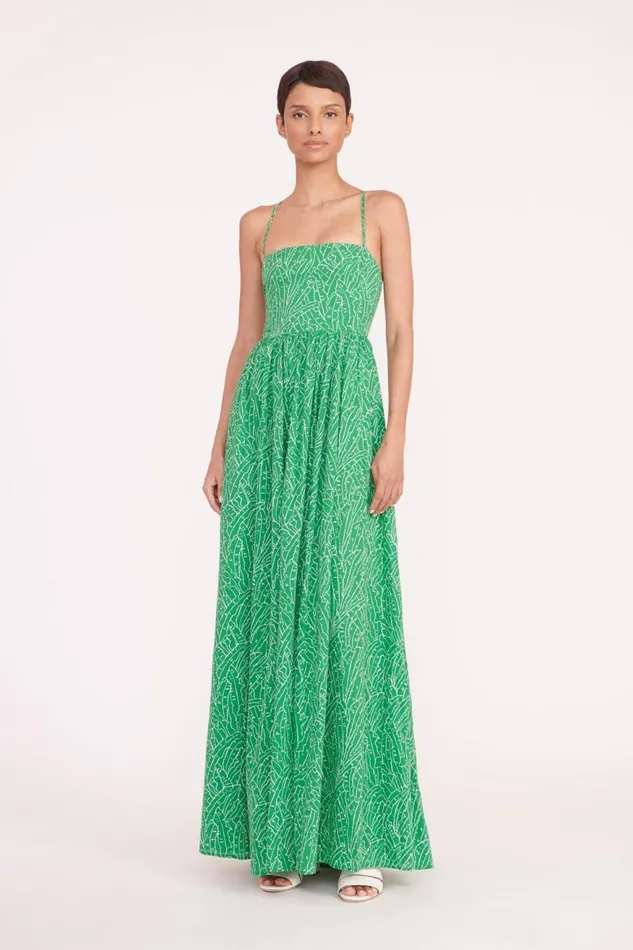 Women STAUD Occasion Dresses COURTNEY DRESS GREEN PALM
