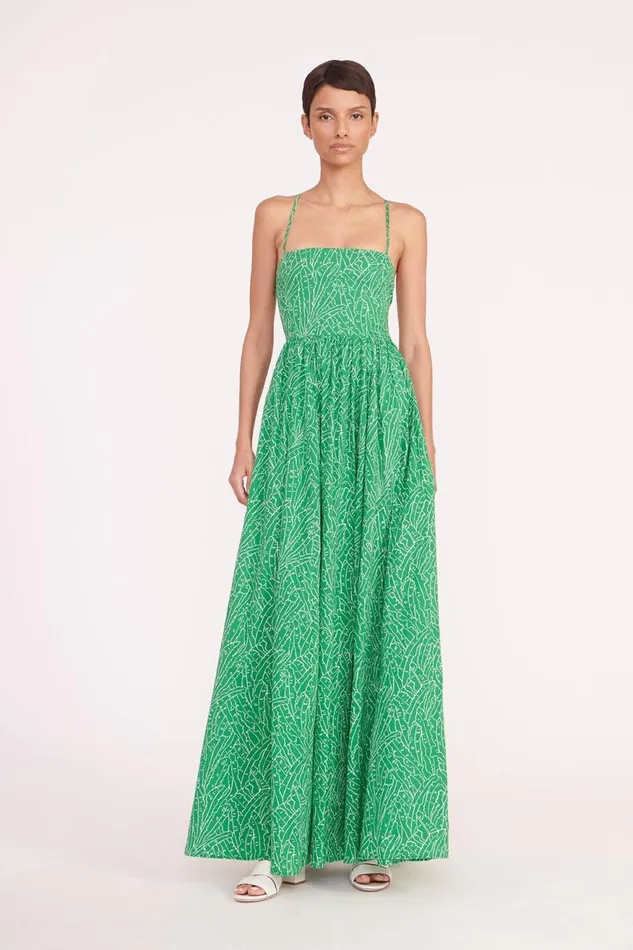 Women STAUD Occasion Dresses COURTNEY DRESS GREEN PALM Women STAUD Occasion Dresses COURTNEY DRESS GREEN PALM