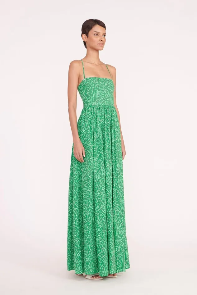 Women STAUD Occasion Dresses COURTNEY DRESS GREEN PALM Women STAUD Occasion Dresses COURTNEY DRESS GREEN PALM