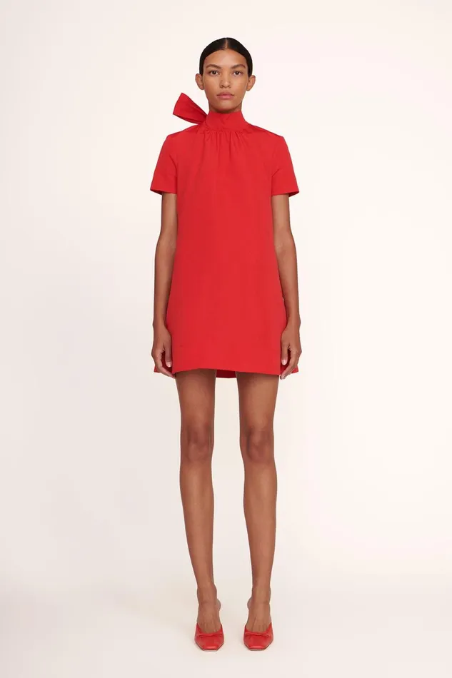 Women STAUD Occasion Dresses MINI ILANA DRESS POINSETTIA