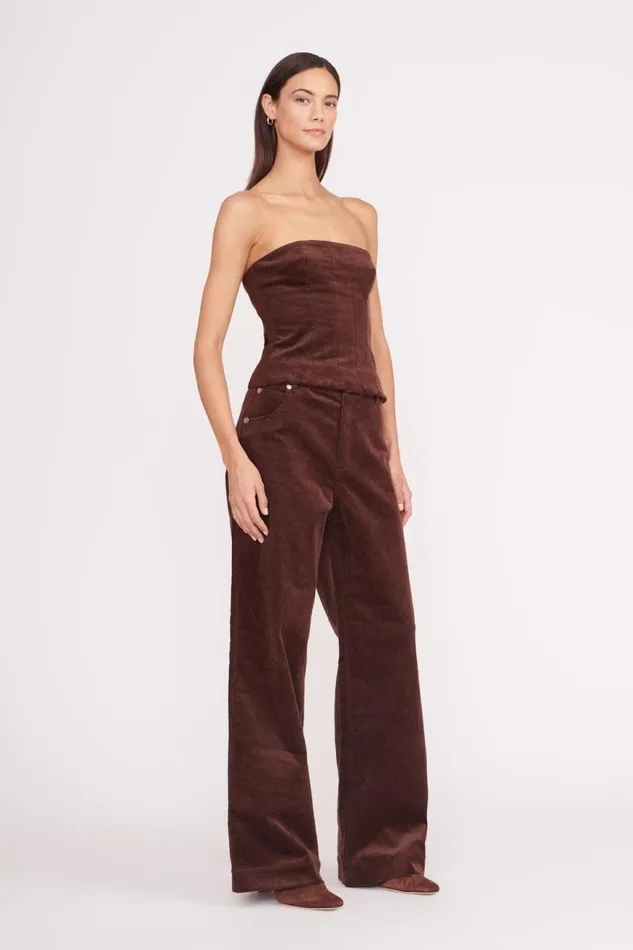 Women STAUD Pants and Shorts GRAYSON PANT MAHOGANY