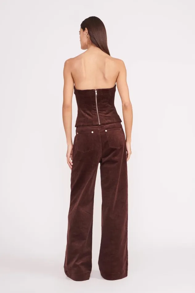 Women STAUD Pants and Shorts GRAYSON PANT MAHOGANY